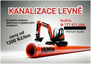 Leták kanalizace stavební práce